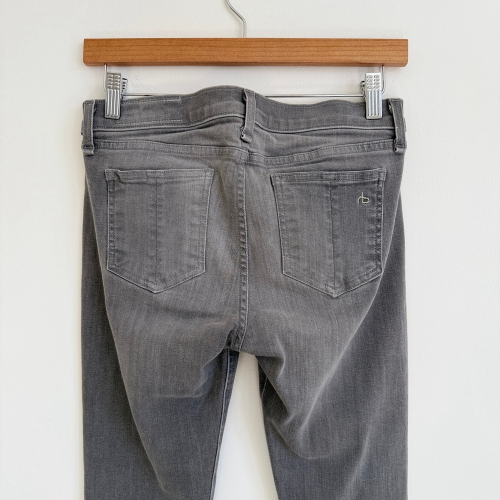 Rag & Bone Jean Skinny Buxton Grey Wash Women's Size 27 Stretch Denim Jeans - Picture 4 of 11